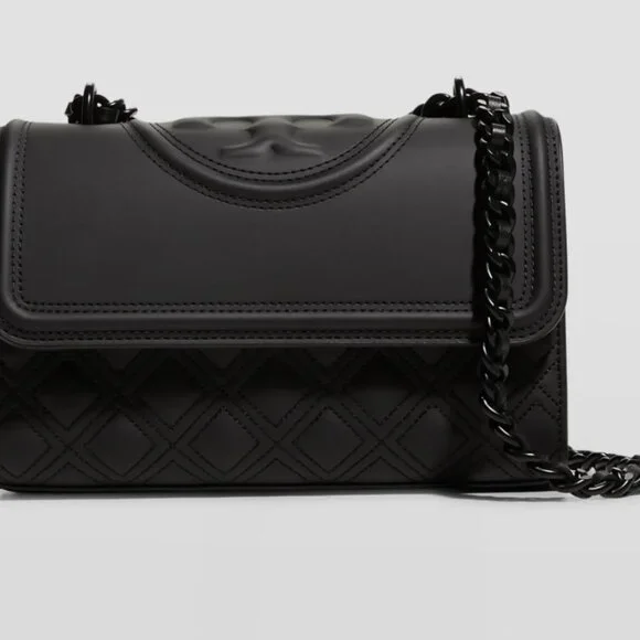 TORY BURCH Fleming Convertible Shoulder Bag Matte Black - Picture 2 of 13